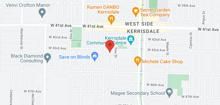map of 1 2250 W 43RD AVENUE